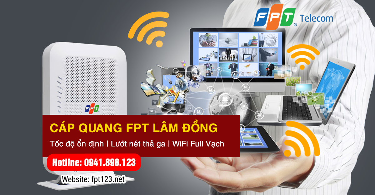 Lắp mạng cáp quang FPT ở phường 4, TP Đà Lạt, Lâm Đồng