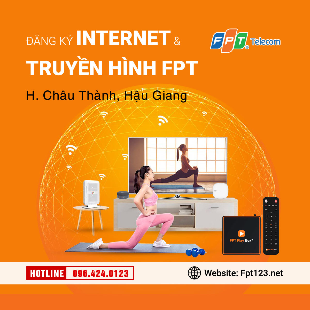 Đăng ký internet và truyền hình FPT Châu Thành, Hậu Giang