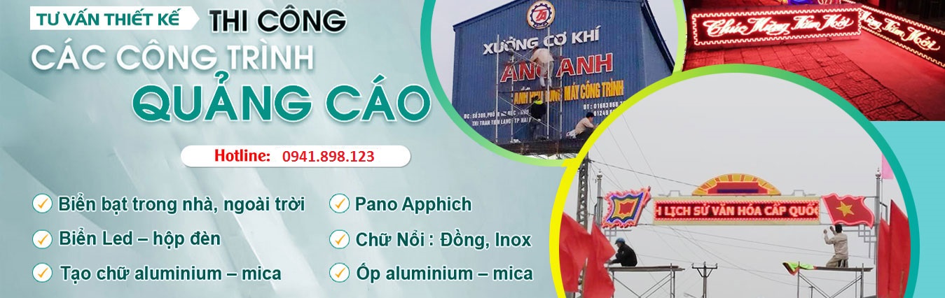 Thiết kế thi công biển quảng cáo tại Hà Nội