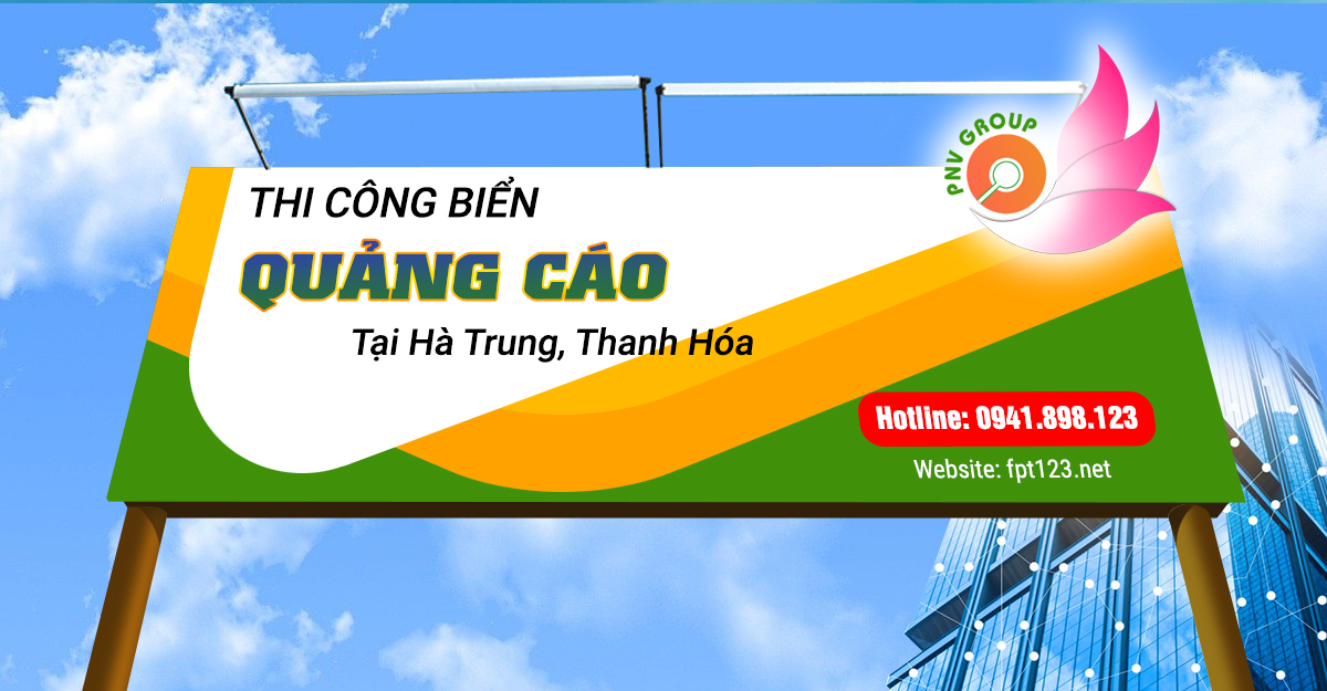 Thi công biển quảng cáo ở xã Hà Long, Hà Trung, Thanh Hóa