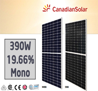 Tấm pin mặt trời Canadian 390W