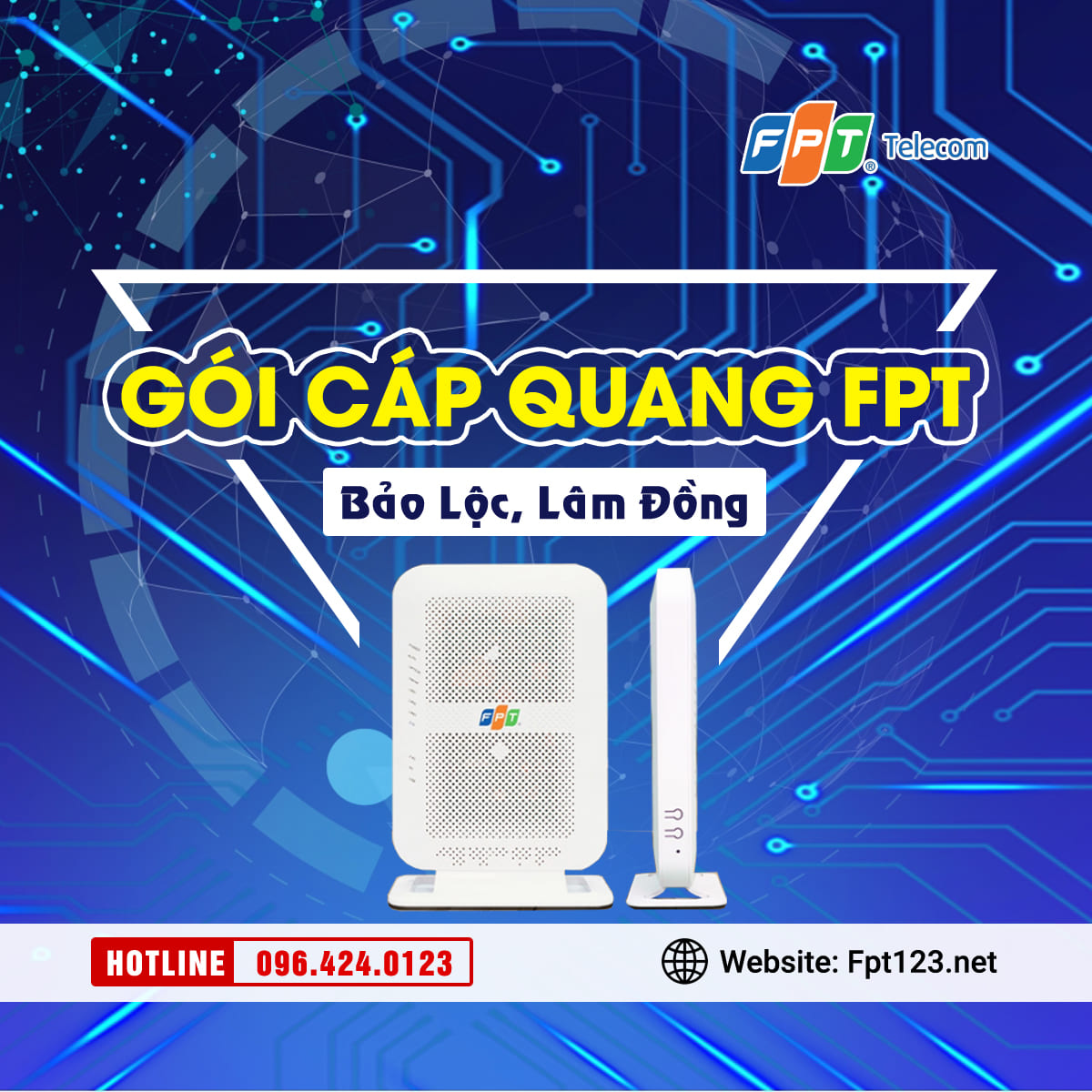 Gói cáp quang FPT Bảo Lộc, Lâm Đồng