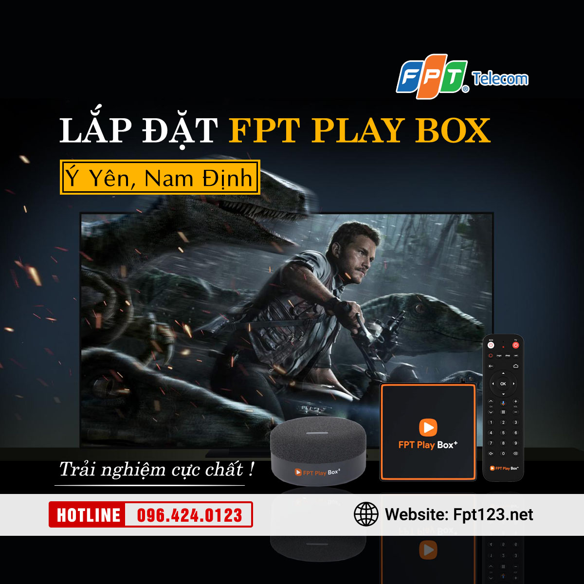 Lắp đặt FPT Play Box ở huyện Ý Yên, Nam Định
