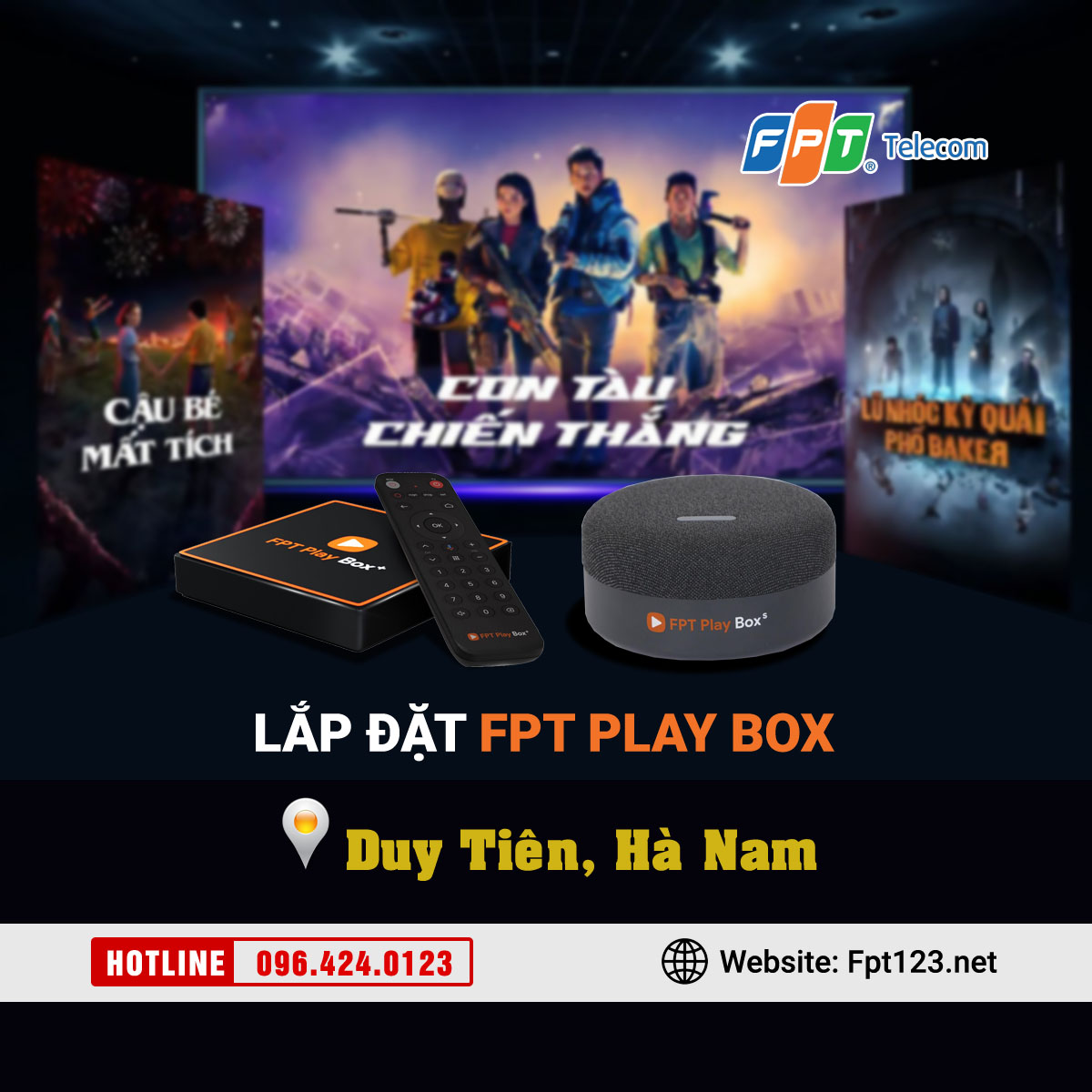 Lắp đặt FPT Play Box tại Duy Tiên, Hà Nam