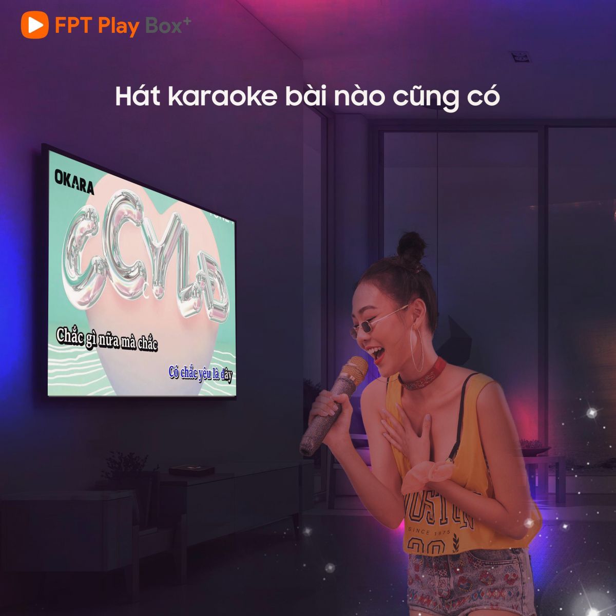 Ứng dụng hát karaoke trên FPT Play Box+ S550