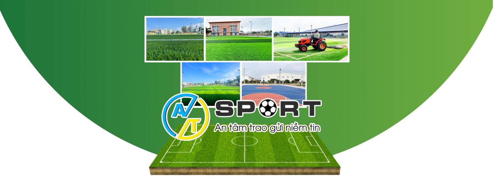 Thi công cỏ nhân tạo sân bóng đá tại huyện Đak Đoa, Gia Lai