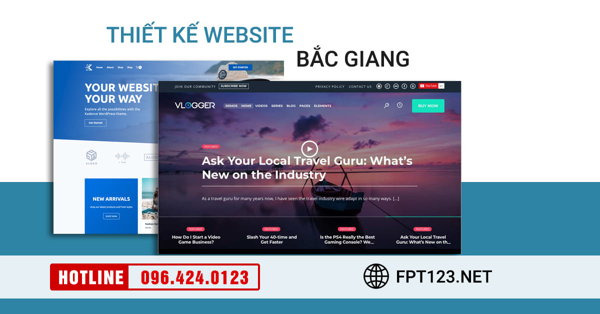 Thiết kế website tại thành phố Bắc Giang