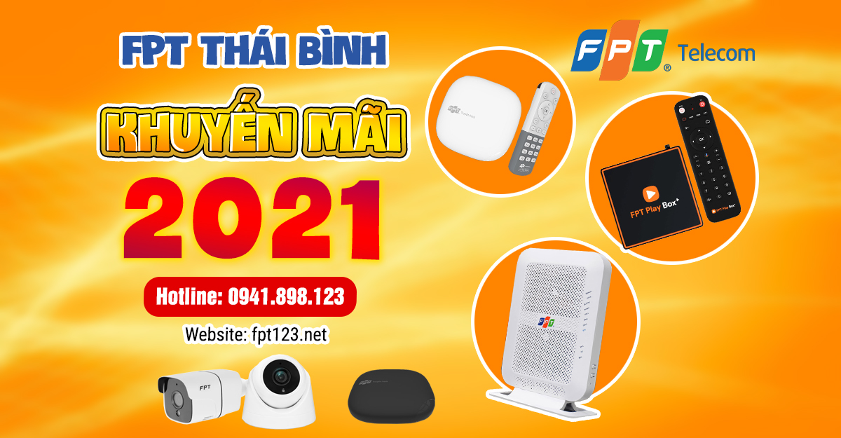 Lắp mạng wifi FPT Thái Thụy, Thái Bình tháng 6 2021