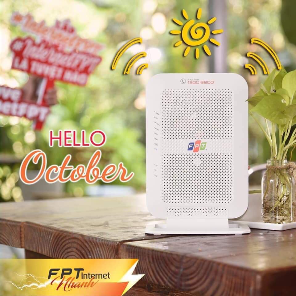 Lắp đặt wifi FPT Tiền Giang khuyến mãi tháng 10