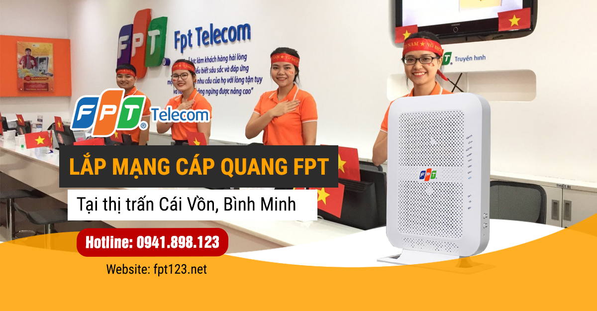 Lắp mạng cáp quang FPT tại thị trấn Cái Vồn, Bình Minh