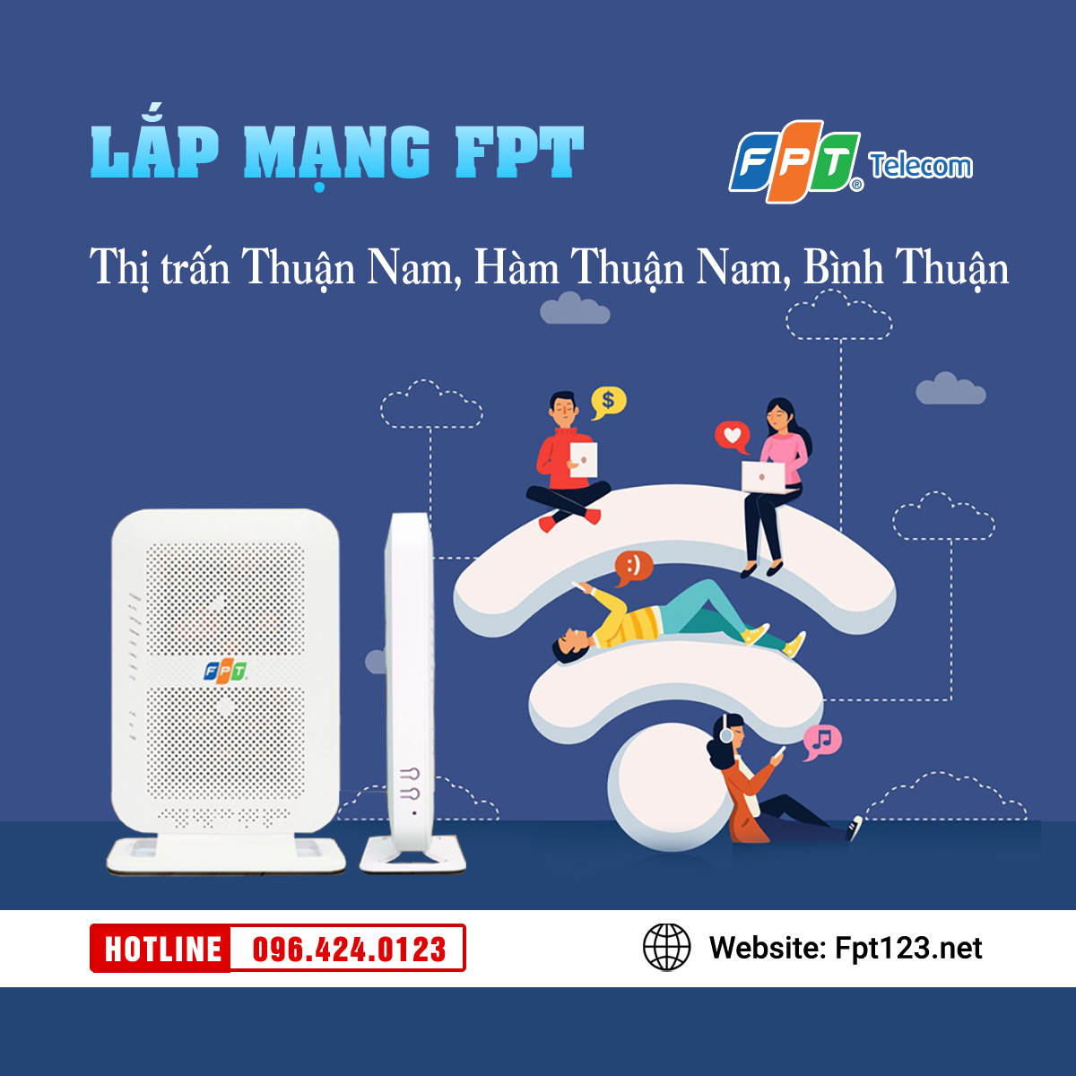 Lắp mạng FPT thị trấn Thuận Nam, Hàm Thuận Nam, Bình Thuận