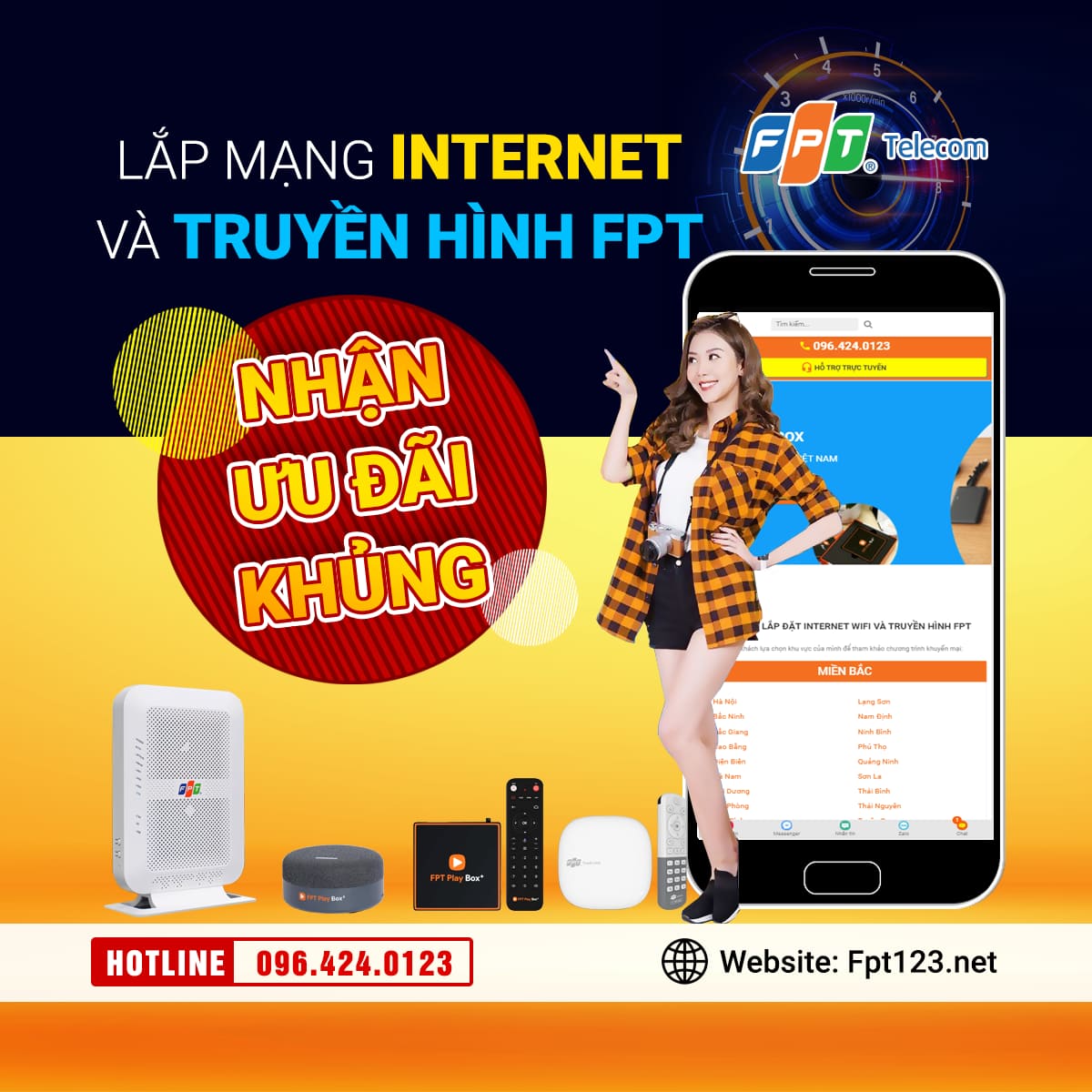 Gói truyền hình internet FPT thị trấn Núi Thành, Quảng Nam