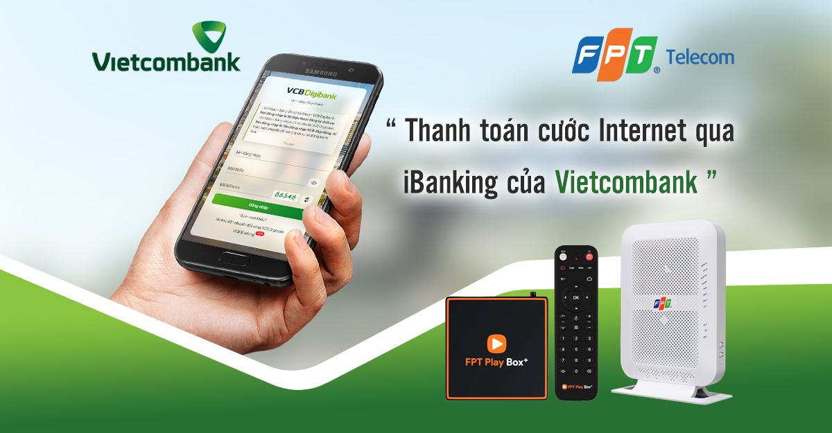Thanh toán cước intermet qua iBanking của Vietcombank