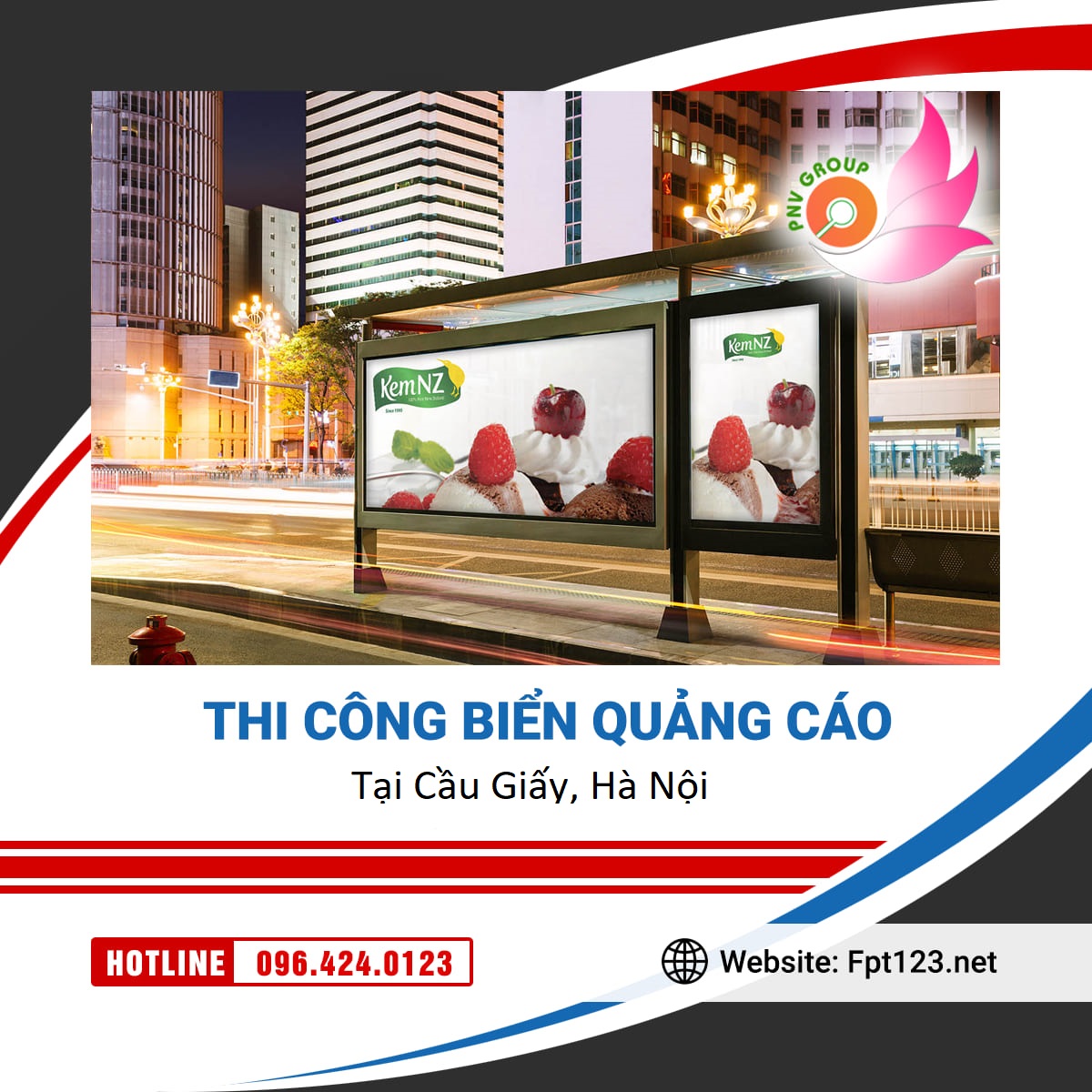 Thiết kế, thi công biển quảng cáo quận Cầu Giấy, Hà Nội