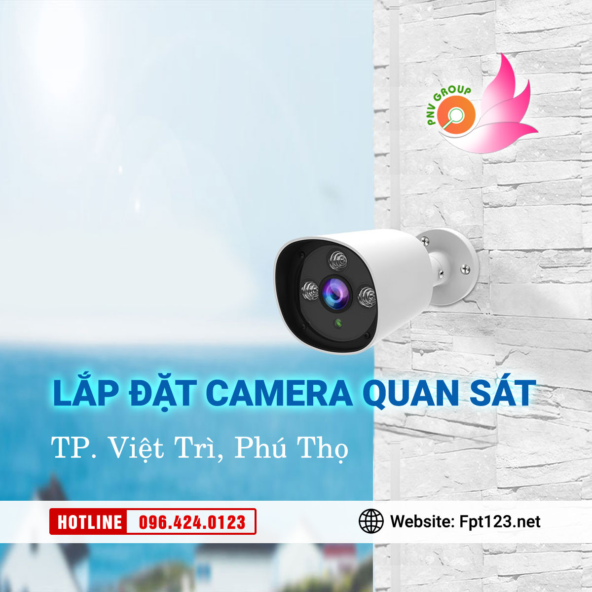 Lắp đặt camera quan sát tại TP Việt Trì, Phú Thọ