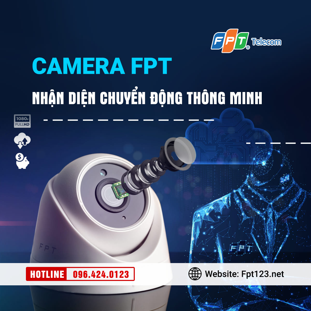 Camera FPT với trí tuệ nhân tạo AI nhận diện chuyển động
