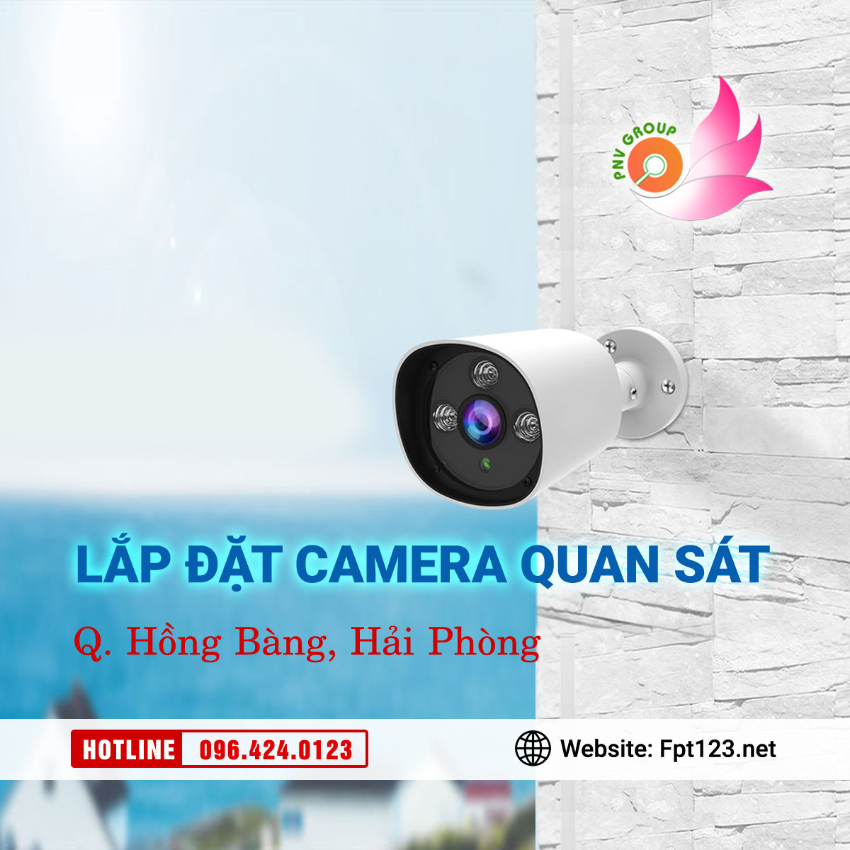 Lắp đặt camera quan sát ở quận Hồng Bàng, Hải Phòng