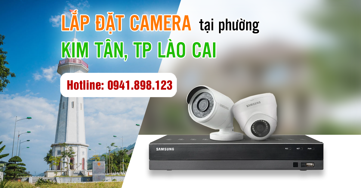 Lắp đặt camera quan sát tại Kim Tân, TP Lào Cai