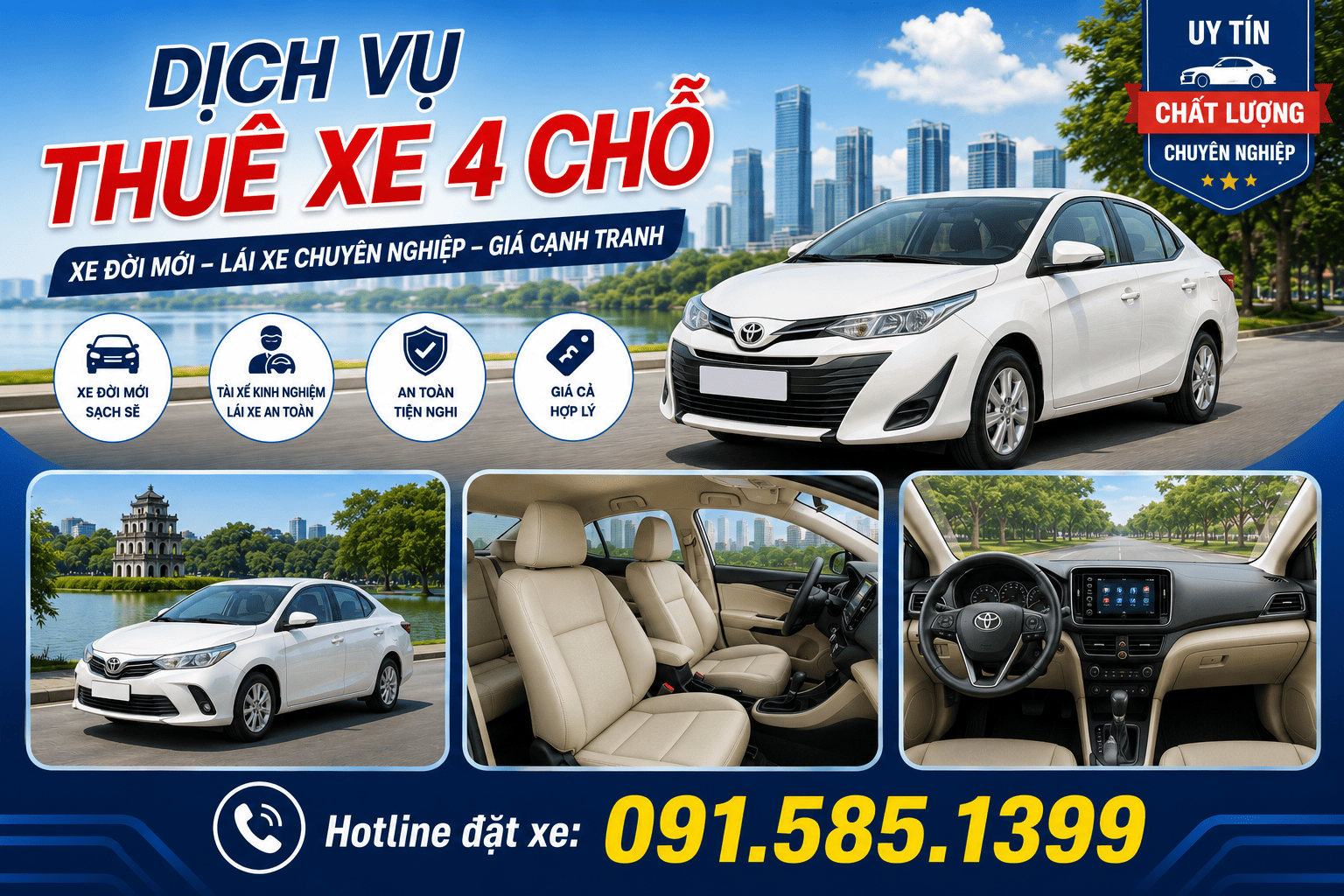 Dịch vụ thuê xe 4 chỗ