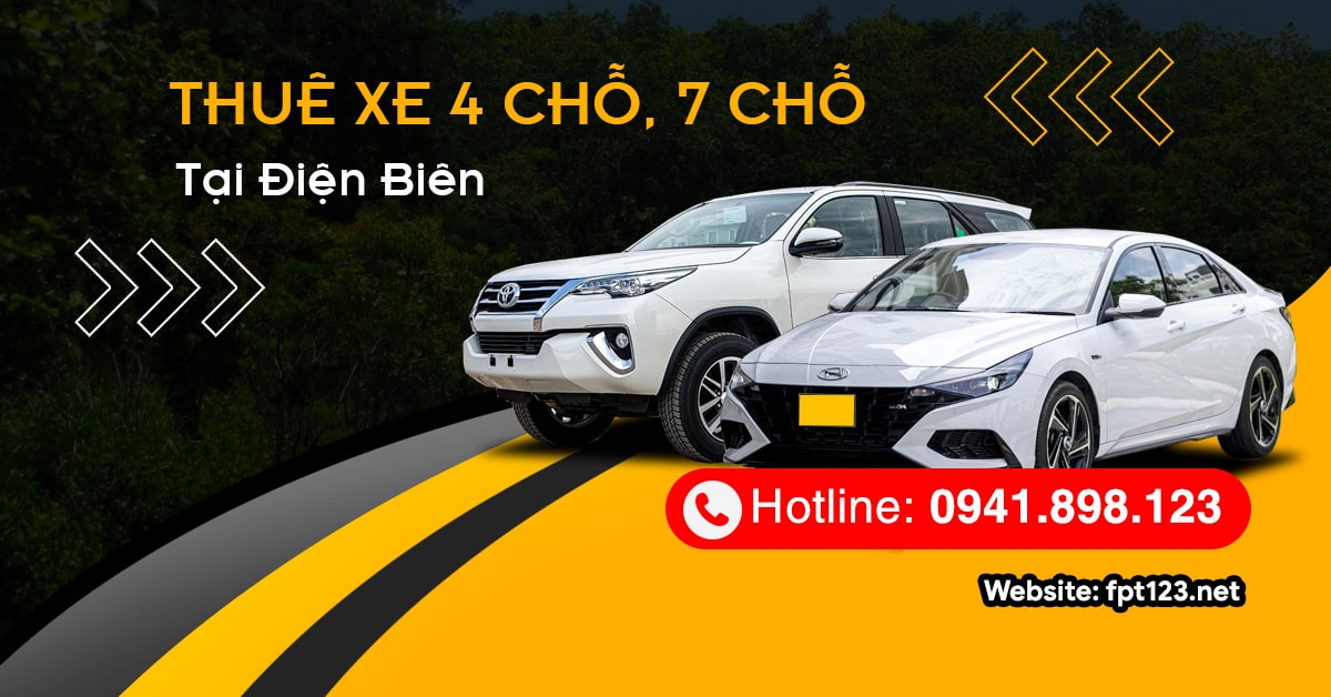 Thuê xe 4 chỗ, 7 chỗ huyện Mường Nhé, Điện Biên