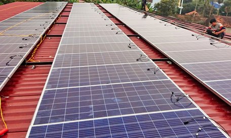 Lắp đặt hệ thống điện mặt trời áp mái tại Ninh Bình