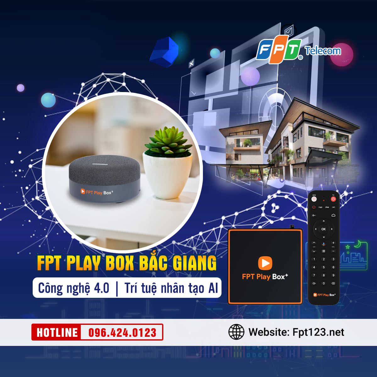 Lắp đặt FPT Play Box tại Lục Ngạn, Bắc Giang