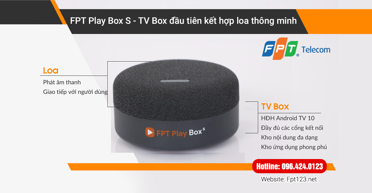 FPT Play Box S - TV Box đầu tiên kết hợp loa thông minh