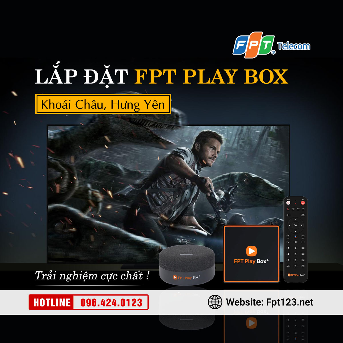 Lắp đặt FPT Play Box Khoái Châu, Hưng Yên