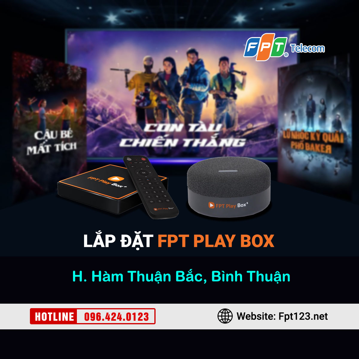 Lắp đặt FPT Play Box ở Hàm Thuận Bắc, Bình Thuận