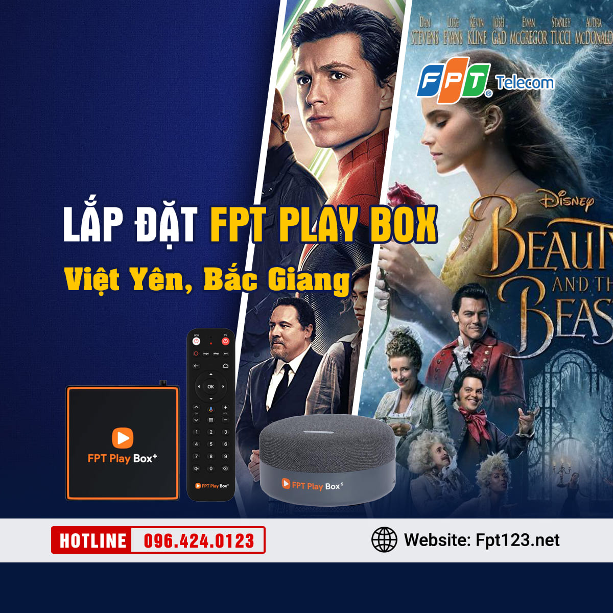 Lắp đặt FPT Play Box ở huyện Việt Yên, Bắc Giang