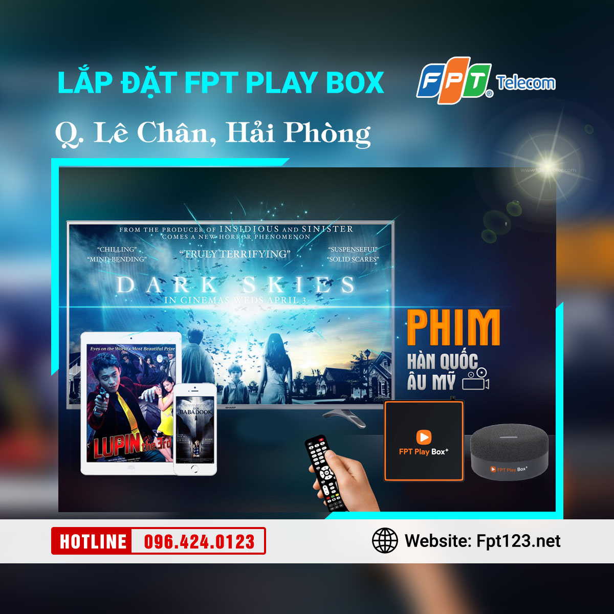 Lắp đặt FPT Play Box ở quận Lê Chân, Hải Phòng