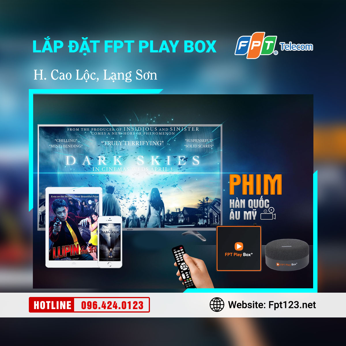 Lắp đặt FPT Play Box tại Cao Lộc, Lạng Sơn