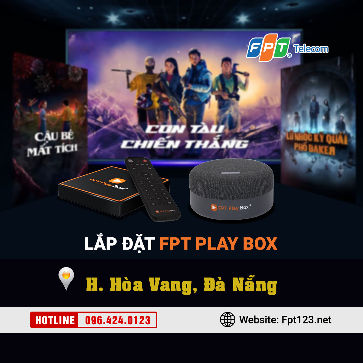 Lắp đặt FPT Play Box tại Hòa Vang, Đà Nẵng