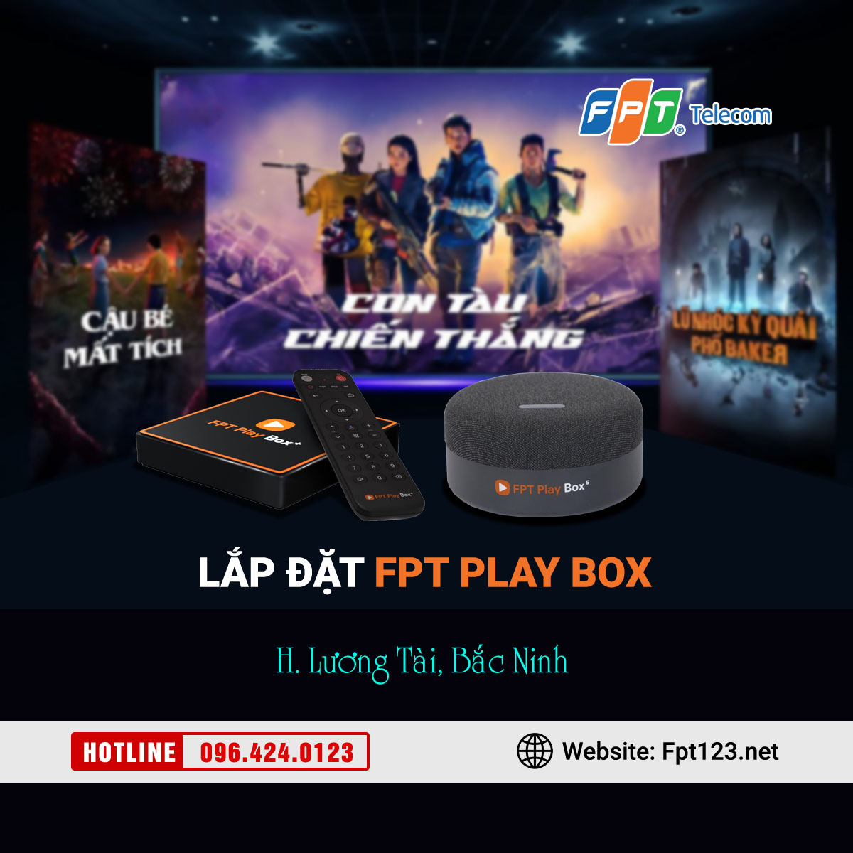 Lắp đặt FPT Play Box tại Lương Tài, Bắc Ninh