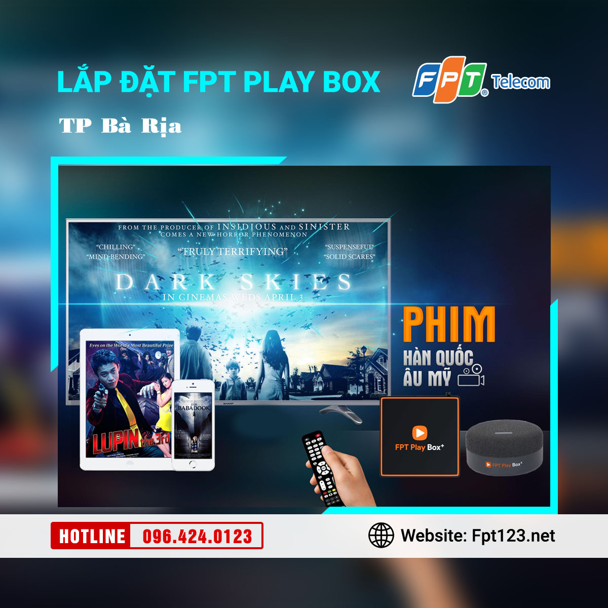 Lắp đặt FPT Play Box tại thành phố Bà Rịa