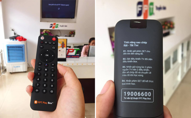 Chiếc Remote FPT Play Box 2019