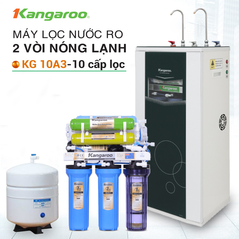 Máy lọc nước RO nóng lạnh Kangaroo KG10A3