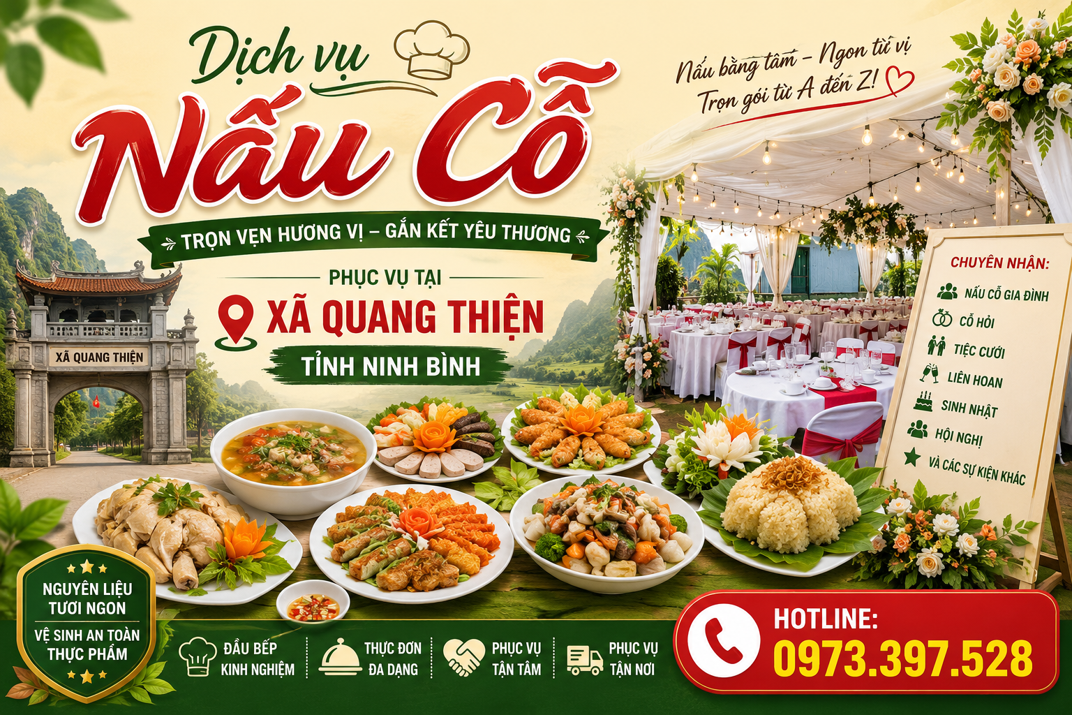 Fpt123 với dịch vụ nấu cỗ tại xã Quang Thiện, Ninh Bình Fpt123 với dịch vụ nấu cỗ tại xã Quang Thiện, Ninh Bình