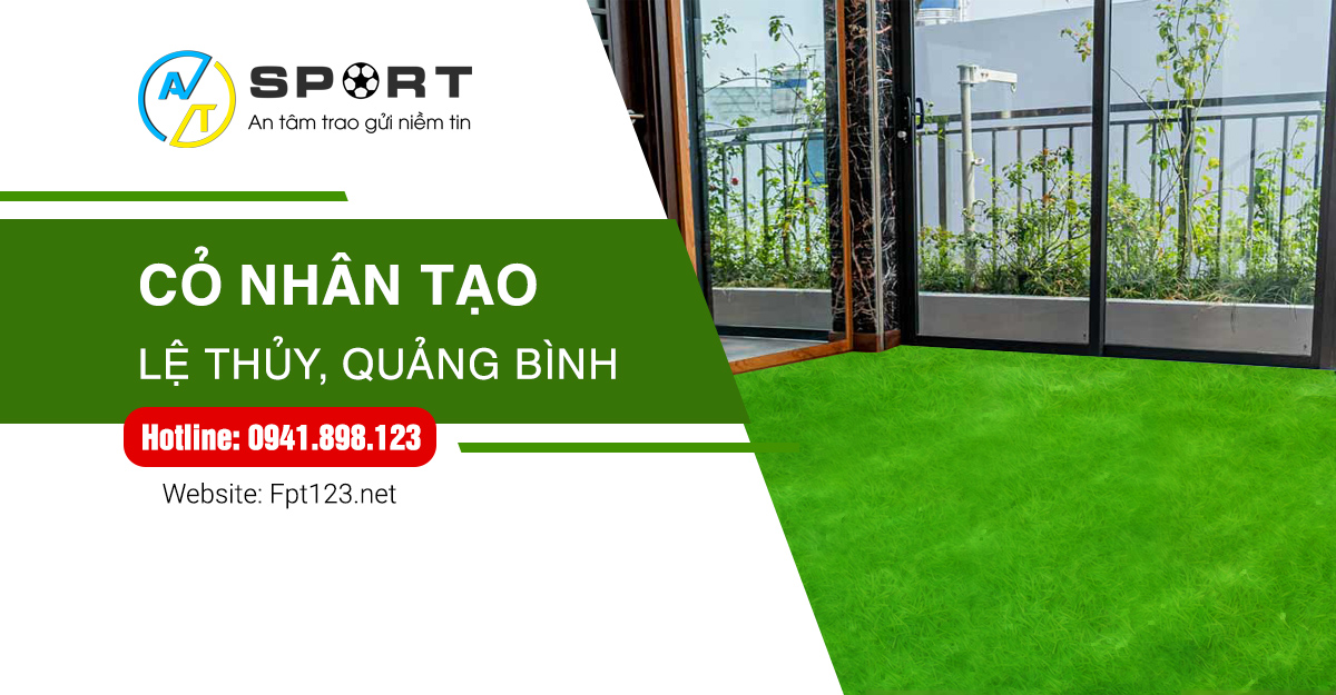 Thi công sân bóng cỏ nhân tạo ở Lệ Thủy, Quảng Bình
