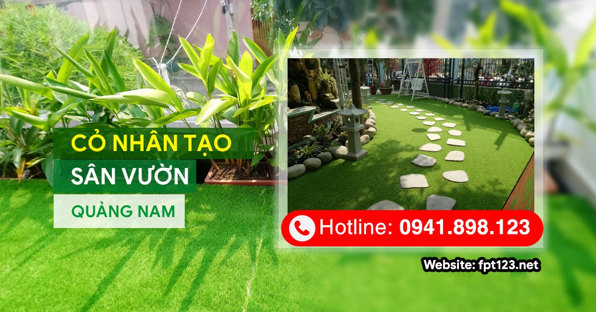 Cỏ nhân tạo sân vườn Quảng Nam