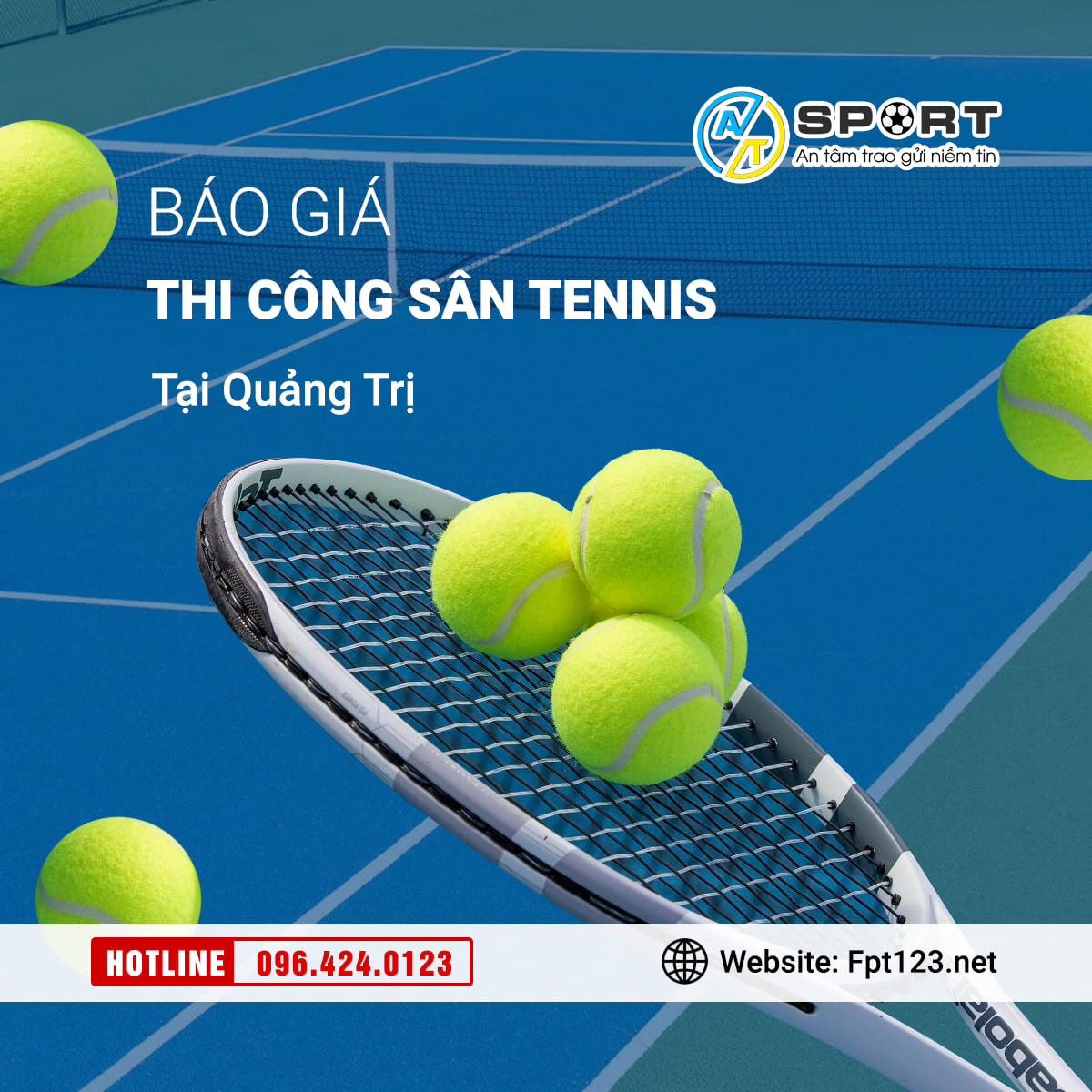 Báo giá thi công sân Tennis tại Quảng Trị