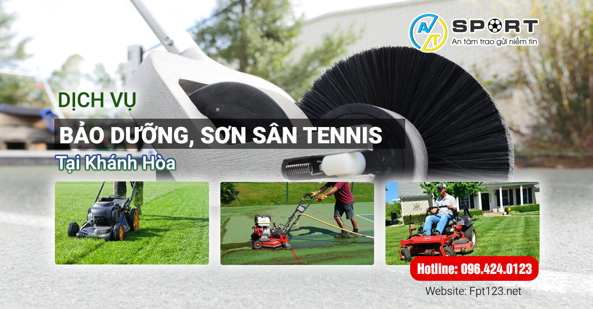 Dịch vụ bảo dưỡng, sơn sân Tennis tại Nha Trang, Khánh Hòa