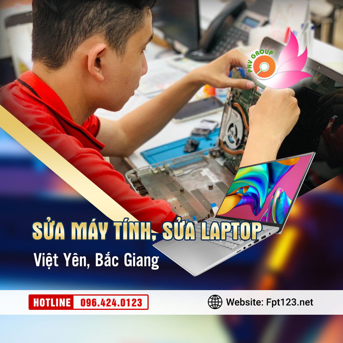 Sửa máy tính, laptop tại nhà ở Việt Yên, Bắc Giang