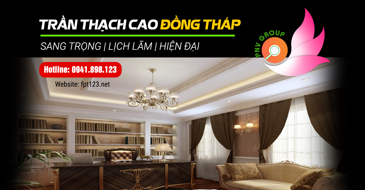 Làm trần thạch cao thị trấn Tràm Chim, Tam Nông, Đồng Tháp