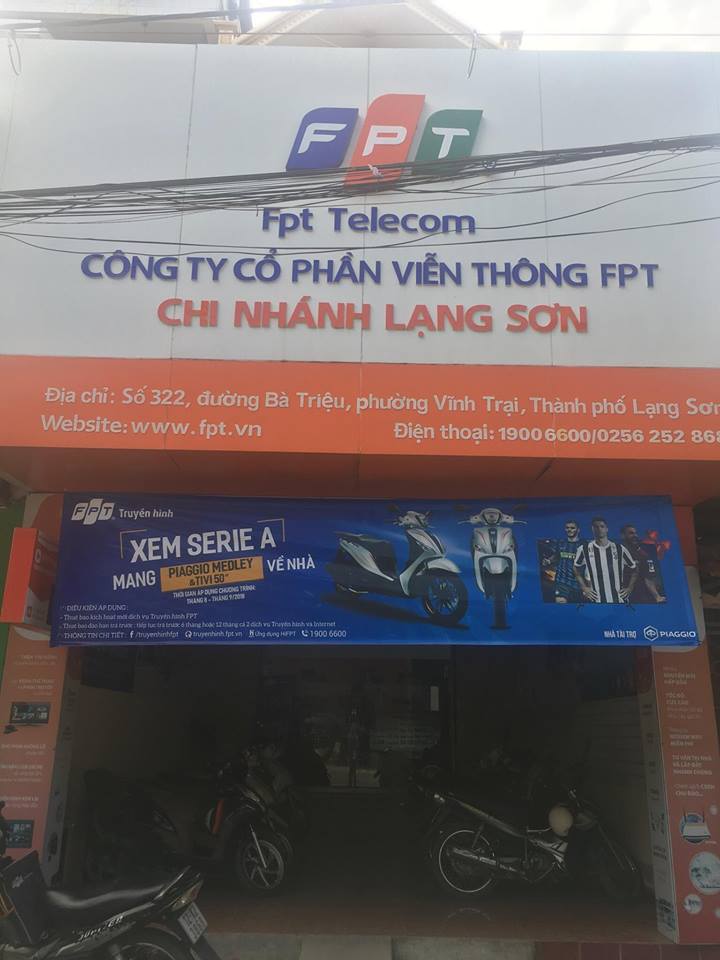 Văn phòng FPT Telecom Lạng Sơn 322 Bà Triệu